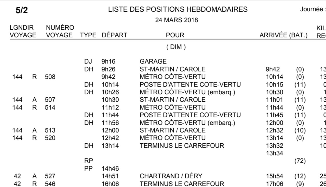 Booking informatique – Suivi du dossier