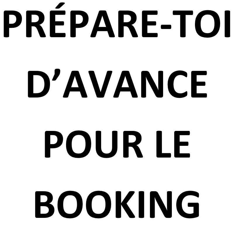 BOOKING ÉTÉ 2020 DÉROULEMENT