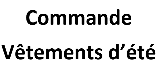 COMMANDE VÊTEMENTS D&rsquo;ÉTÉ 2020