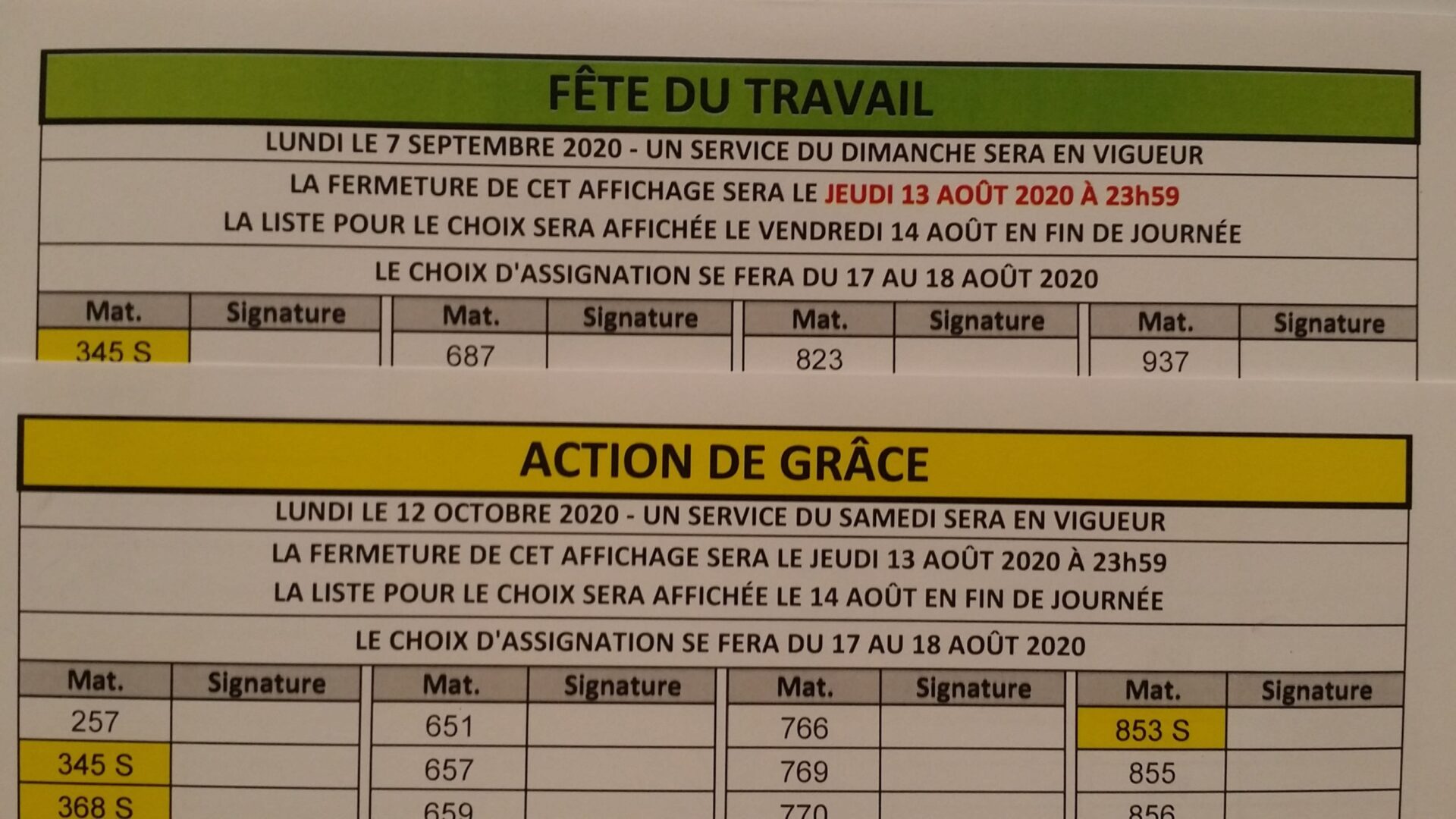 SIGNATURE JOURS FÉRIÉS FERMETURE 2020-08-13