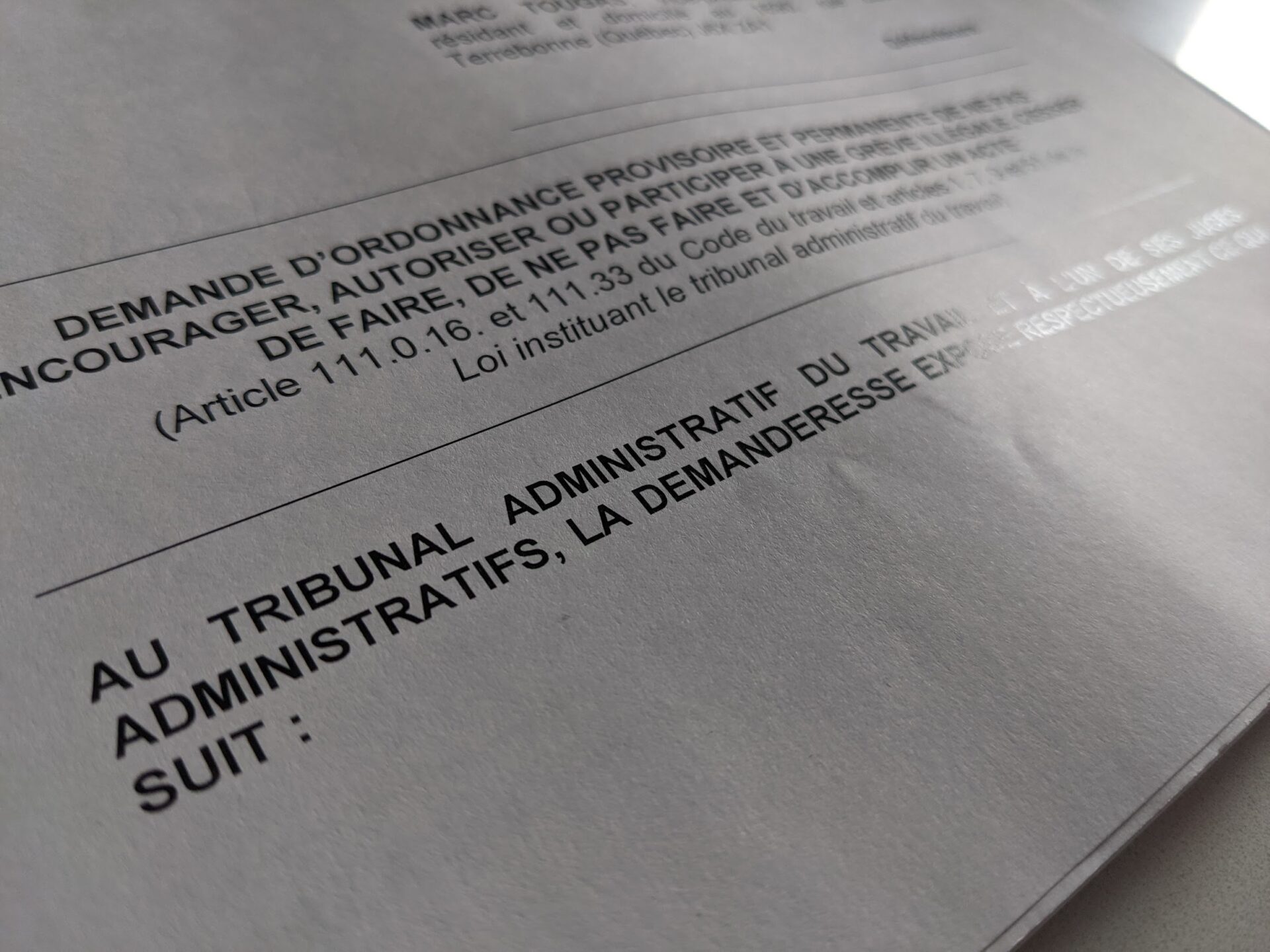 Mise en demeure : Entente négociée et Lettre d&rsquo;Entente sur les Urgences (documents)