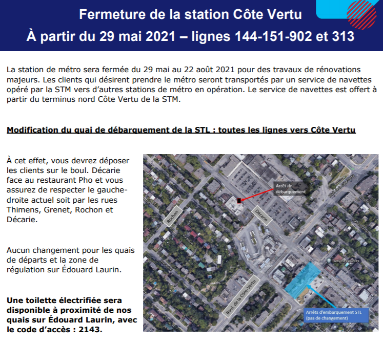 2021-05-28 FERMETURE CÔTE VERTU DU SAMEDI 29 mai AU 22 AOÛT