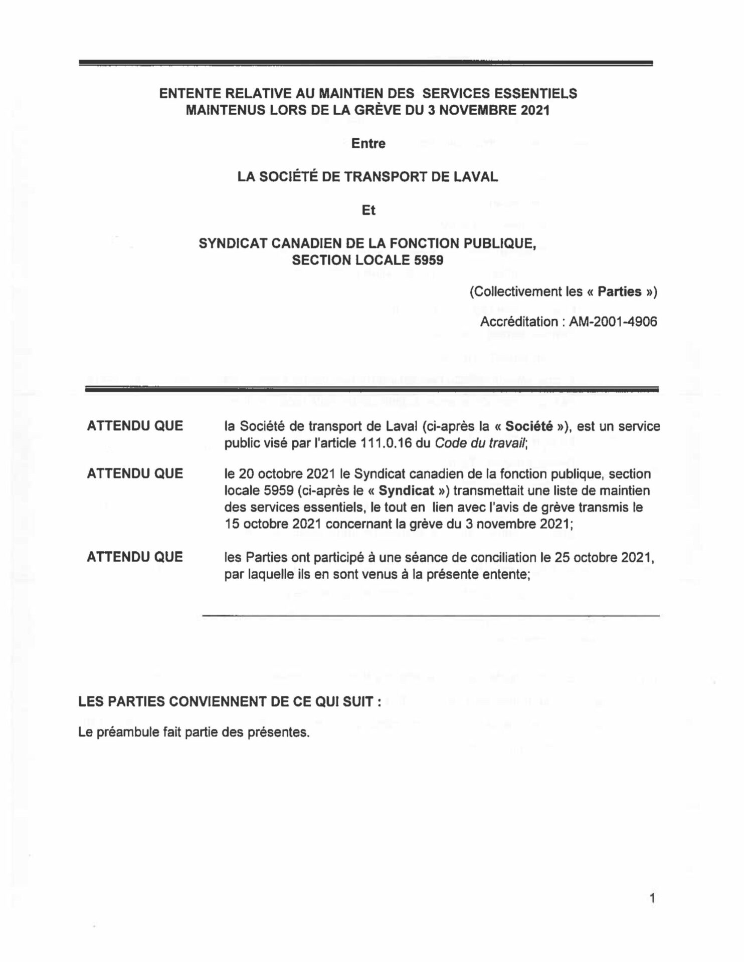 2021-10-28  ENTENTE SERVICE ESSENTIELS 3 NOVEMBRE 2021