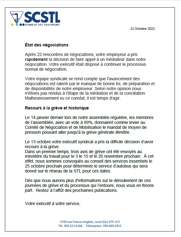 2021-10-21 RECOURS À LA GRÈVE