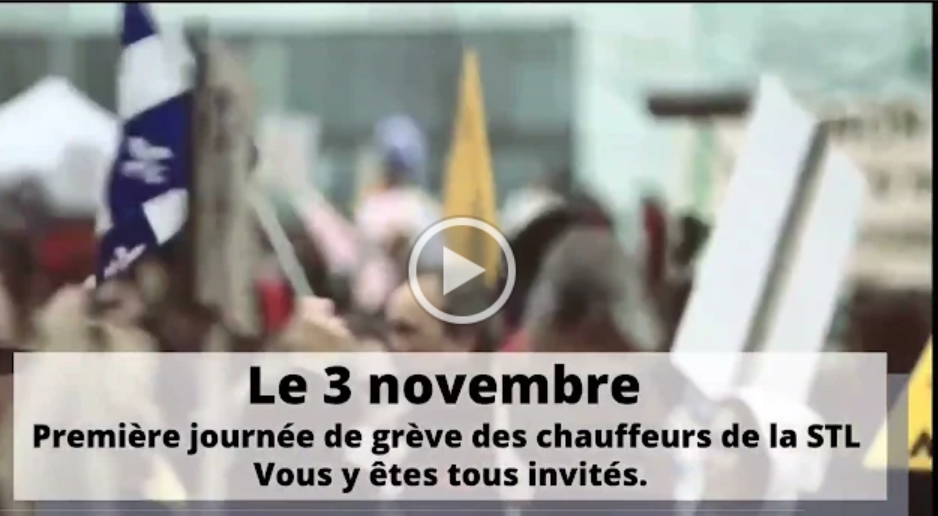 INVITATION À TRANSMETTRE POUR NOTRE JOURNÉE DE GRÈVE DU 3 NOVEMBRE