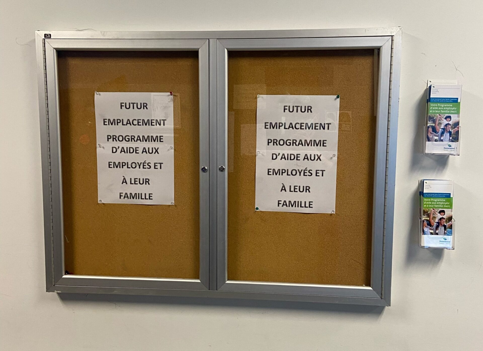 2021-10-07 NOUVEAU BABILLARD D&rsquo;INFORMATION PROGRAMME D&rsquo;AIDE AU EMPLOYÉS