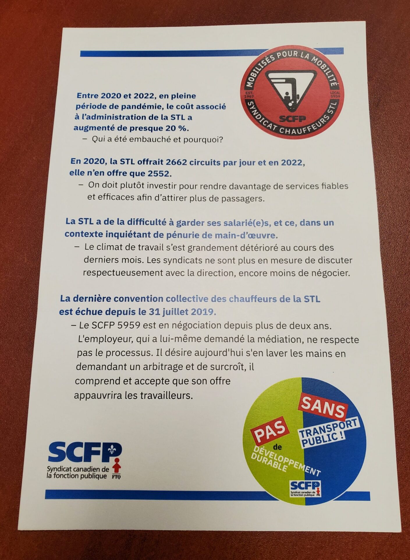 2022-01-03: Venez supporter votre comité de négo ce soir!