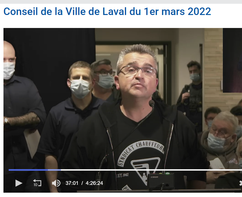 2022-03-02 NOUVELLE SUITE À NOTRE PRÉSENCE À L&rsquo;HÔTEL DE VILLE